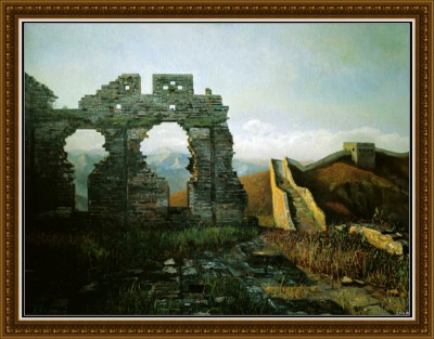 《长城系列：金山岭长城》_作品_王东升个人官方网站(Chinese artist Wang Dong Sheng)