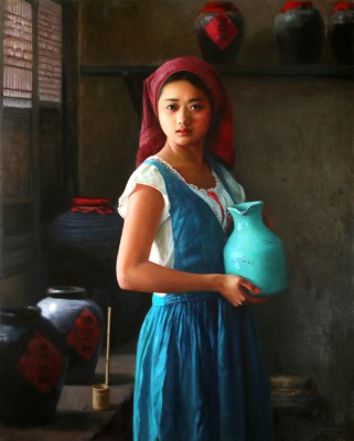 酒娘_作品_王东升个人官方网站(Chinese artist Wang Dong Sheng)