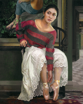 《小慧的新舞鞋》_作品_王东升个人官方网站(Chinese artist Wang Dong Sheng)